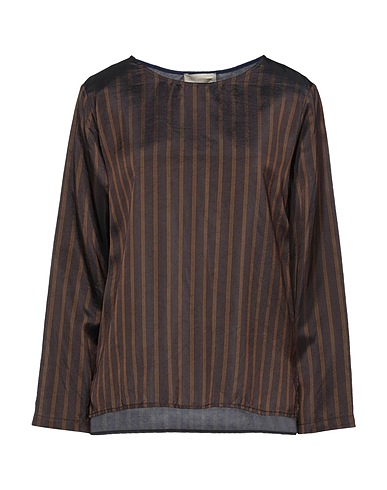 MOMONÍ Top Dark brown 100% Cupro