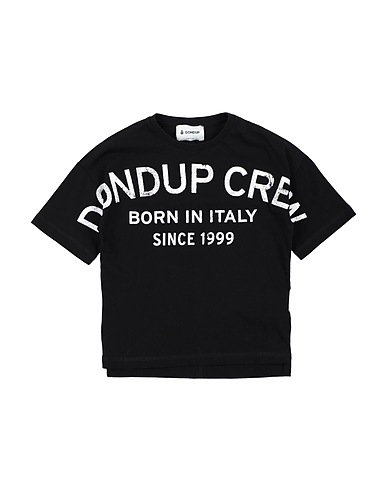 DONDUP T-shirt Black 100% Cotton, Elastane