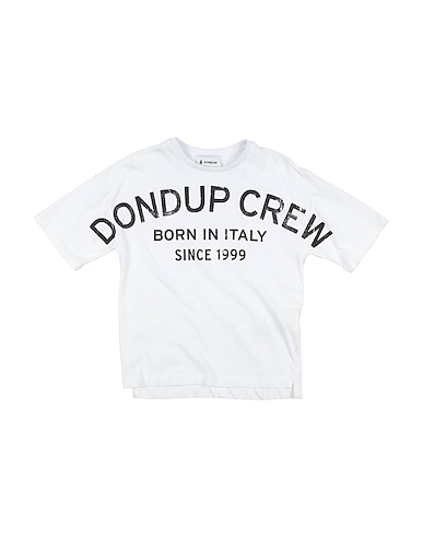 DONDUP T-shirt White 100% Cotton, Elastane