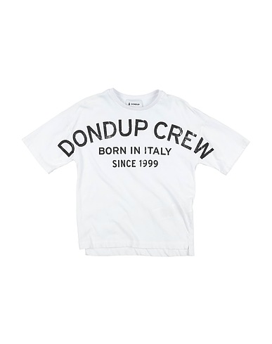 DONDUP T-shirt White 100% Cotton, Elastane