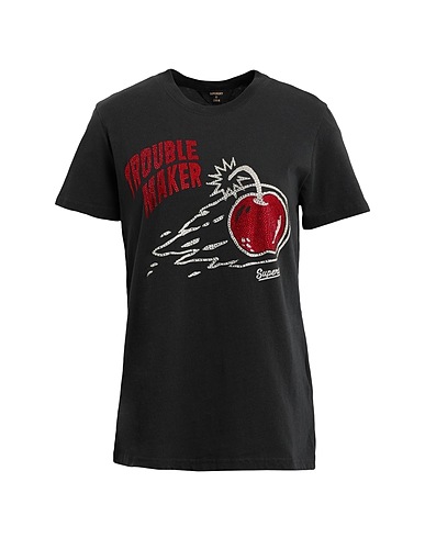 SUPERDRY Camiseta Negro 100% Algodón