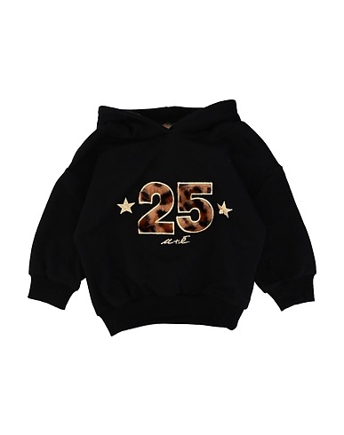 U+É Sweatshirt Black 95% Cotton, 5% Elastane
