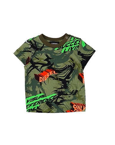 DIESEL T-Shirt Militärgrün 100% Baumwolle
