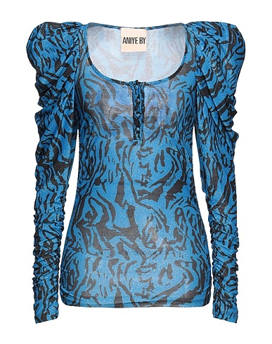 ANIYE BY Top Blue 65% Polyester, 31% Metallic fiber, 4% Elastane