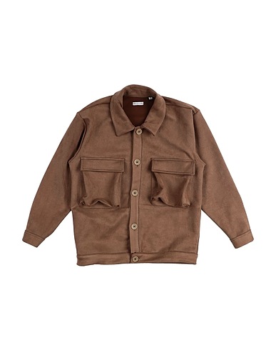 MOOD_ONE Camicia tinta unita Khaki 94% Poliestere, 6% Elastan