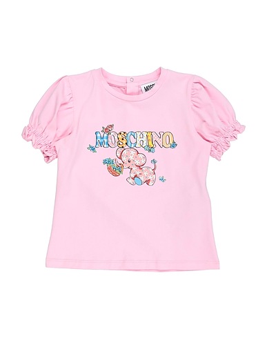 MOSCHINO BABY T-shirt Ροζ 95% Βαμβάκι, 5% Ελαστάνη