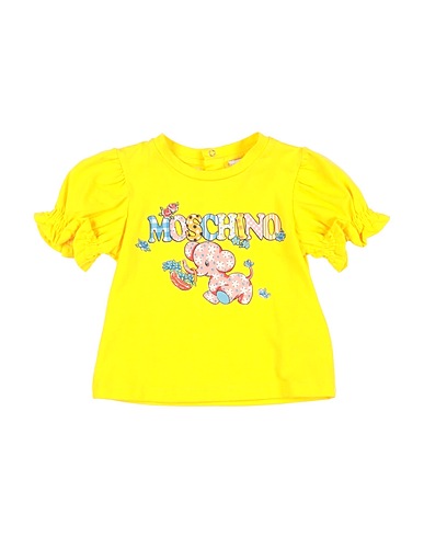 MOSCHINO BABY Футболка Жёлтый 95% Хлопок, 5% Эластан