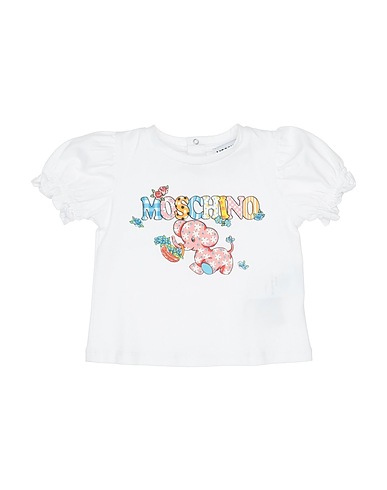 MOSCHINO BABY T-Shirt Weiß 95% Baumwolle, 5% Elastan