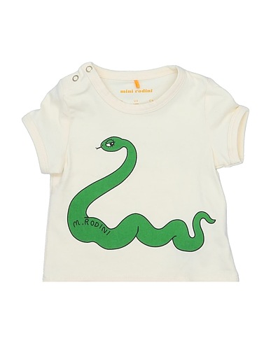 MINI RODINI T-shirt Avorio 95% Cotone organico, 5% Elastan