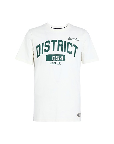 SUPERDRY T-shirt Ivory 100% Cotton