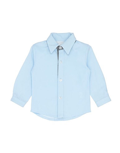 COCCODÉ Camicia tinta unita Celeste 100% Cotone