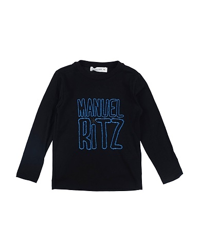 MANUEL RITZ T-shirt Black 100% Cotton