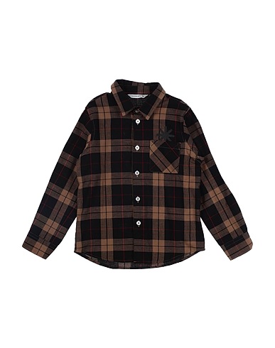 MANUEL RITZ Patterned shirts & blouses Black 100% Cotton