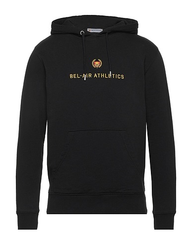 BEL-AIR ATHLETICS Hooded track jacket  Black 100% Cotton