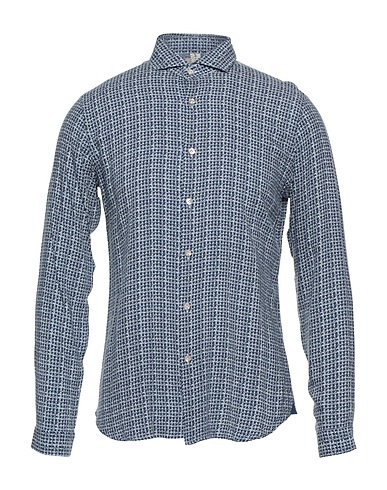 DNL Patterned shirt Blue 85% Viscose, 15% Wool