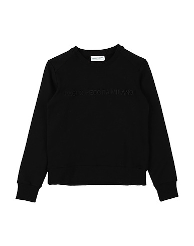 PAOLO PECORA Felpa Nero 96% Cotone, 4% Elastan