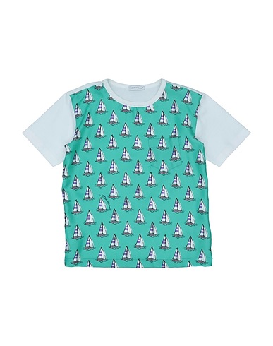 DOLCE&GABBANA T-shirt Turquoise 70% Cotton, 30% Silk