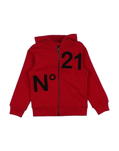 N°21 Sweatshirt Red 100% Cotton, Polyester