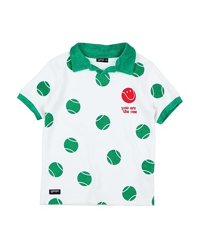YPORQUÉ Polo shirt White 80% Cotton, 20% Polyethylene