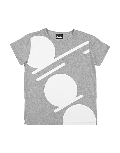 DIADORA T-shirt Light grey 100% Cotton