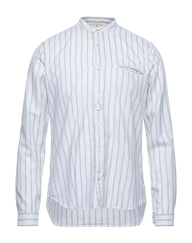 DNL Striped shirt Light grey 100% Cotton