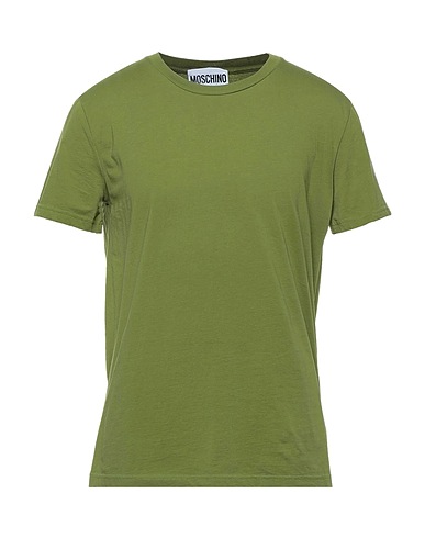 MOSCHINO Basic T-shirt COUTURE Military green 100% Cotton, Polyester
