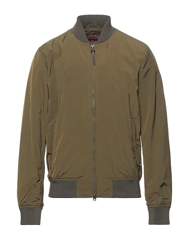WOOLRICH Bomber Military green 92% Polyester, 8% Polyamide