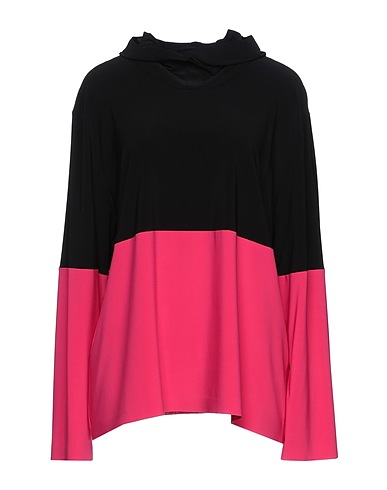 NORMA KAMALI Hooded sweatshirt Fuchsia 95% Polyester, 5% Elastane