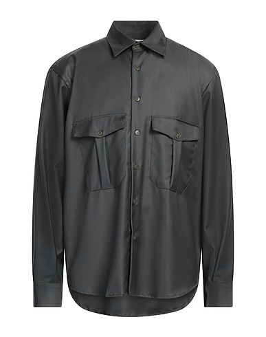 COSTUMEIN Solid color shirt Dark green 80% Virgin Wool, 20% Polyamide