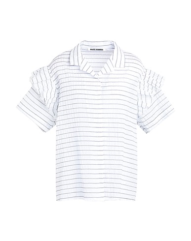 ANAЇS JOURDEN ストライプ柄シャツ ホワイト ポリエステル 49% / コットン 38% / アクリル 13%