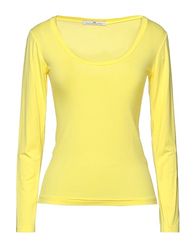 MR MASSIMO REBECCHI T-shirt Yellow 90% Viscose, 10% Elastane