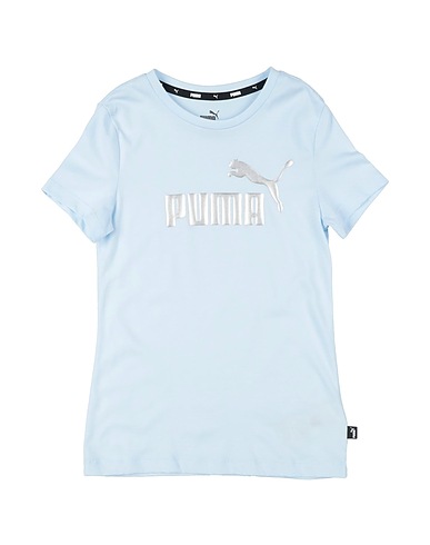 PUMA T-shirt ESS+ Logo Tee G
 Sky blue 100% Cotton