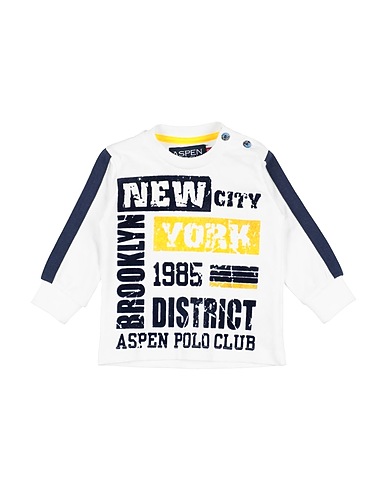ASPEN POLO CLUB T-shirt White 95% Cotton, 5% Elastane