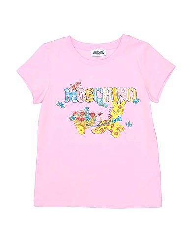MOSCHINO TEEN T-shirt Pink 95% Cotton, 5% Elastane