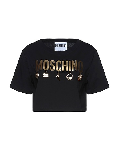 MOSCHINO Crop top COUTURE Black 100% Cotton