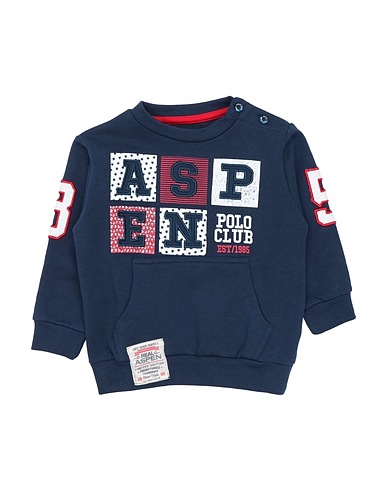 ASPEN POLO CLUB Sweatshirt Midnight blue 95% Cotton, 5% Elastane