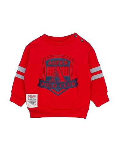 ASPEN POLO CLUB Felpa Rosso 95% Cotone, 5% Elastan