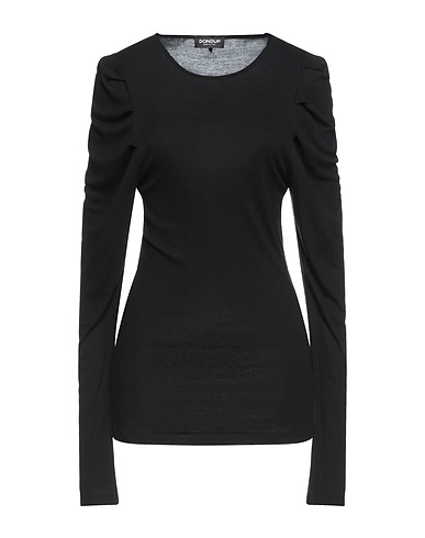 DONDUP T-shirt Black 90% Modal, 10% Cashmere