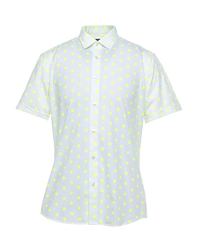 LIU •JO MAN Hemd mit Muster Weiß 100% Baumwolle