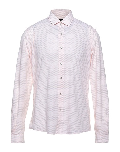 LIU •JO MAN Patterned shirt White 100% Cotton