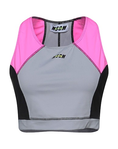 MSGM Crop top Fucsia 91% Poliammide, 9% Elastan