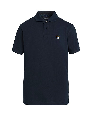 BARBOUR Polo shirt Midnight blue 100% Cotton