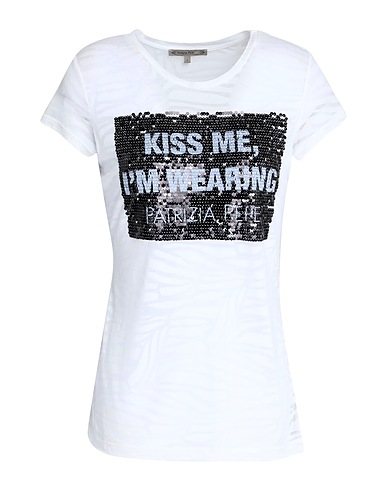 PATRIZIA PEPE T-Shirt Weiß 70% Polyester, 30% Viskose