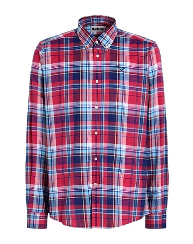 BARBOUR Checked shirt Red 100% Cotton