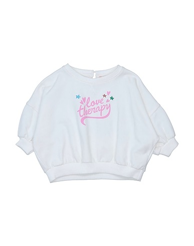 LOVE THERAPY Sweatshirt White 95% Cotton, 5% Elastane