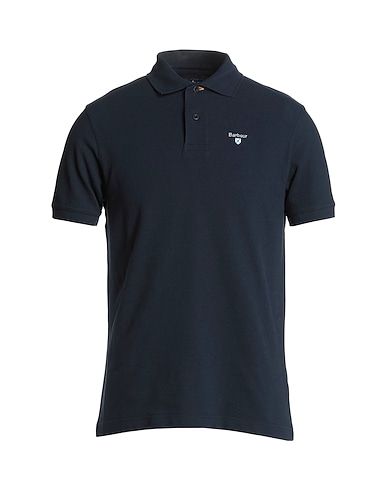 BARBOUR Polo Blu notte 100% Cotone