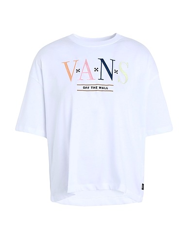 VANS T-shirt BURN SLOW
 White 100% Cotton