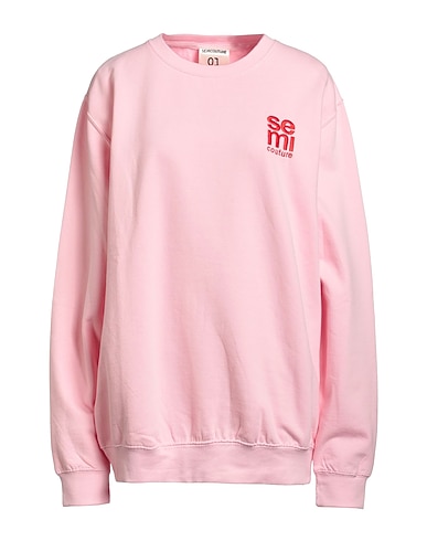 SEMICOUTURE Felpa Rosa 80% Cotone, 20% Poliestere