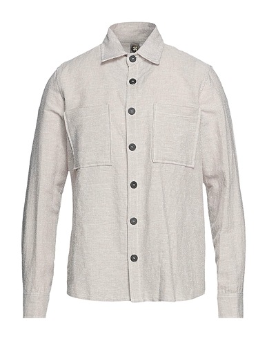 SWISS-CHRISS Striped shirt Sand 100% Cotton