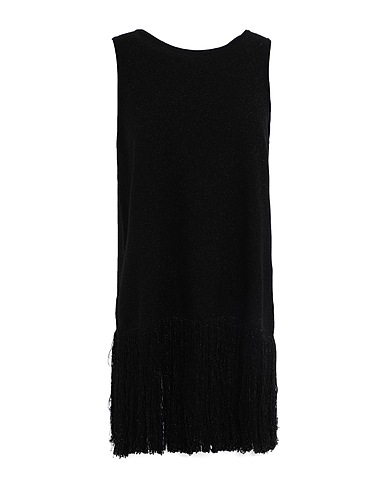 PIERANTONIO GASPARI Top Black 57% Cotton, 34% Viscose, 9% Metallic fiber, Polyester